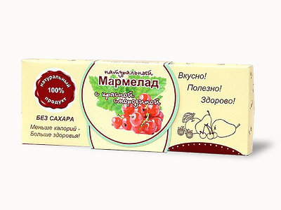  Мармелад натуральный "Красная смородина" 140г в Шалях
