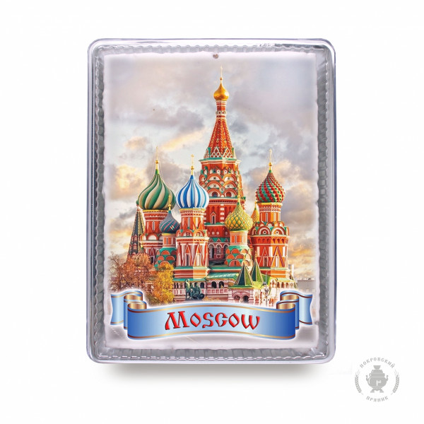 №3 Пряник 600г MOSCOW с фотопечатью (в подарочной пластиковой упаковке)  в Шалях